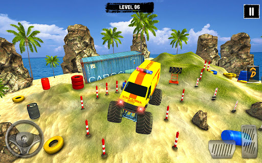 Ambulance Stunts Offroad Game