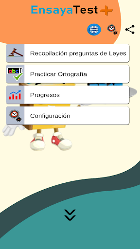 Android application EnsayaTest Mas - Oposiciones screenshort