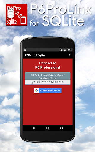 Android application P6ProLinkSqlite screenshort