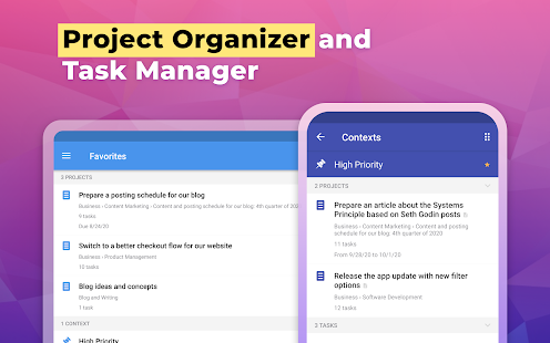 Chaos Control: GTD Organizer & Task List Manager Screenshot