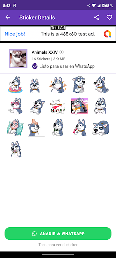 animal stickers Screen 2