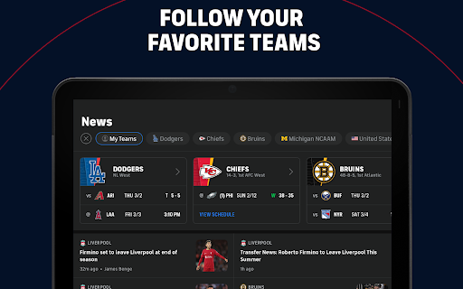 CBS Sports App: Scores & News screenshot