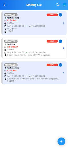 Geinc CRM Screen 2