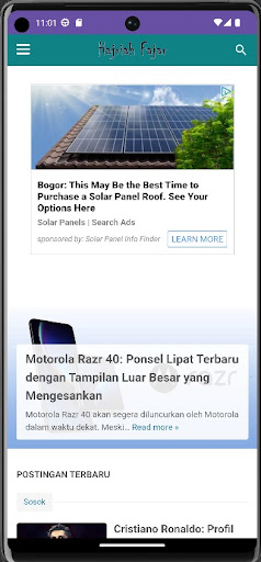 Android application hajriahfajar screenshort