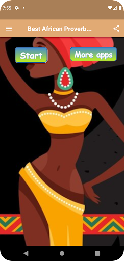 Android application African Proverbs in english screenshort
