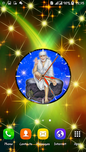 Sai Baba Clock Live Wallpaper Screen 2