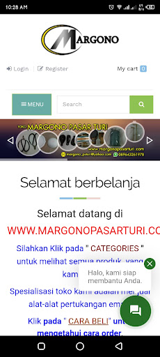 Android application MargonoStore screenshort