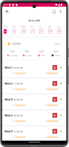 Android application UNIQUE 365 screenshort