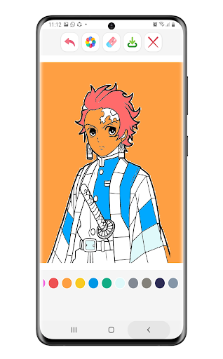 Nezuko Coloring Book Screen 2