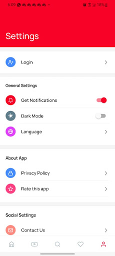 Android application Ja-de screenshort