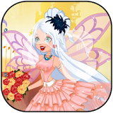 fairy wedding dress icon