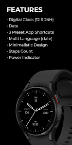 Captura de Pantalla 1 Regarder Minimal 60 Watch Face android