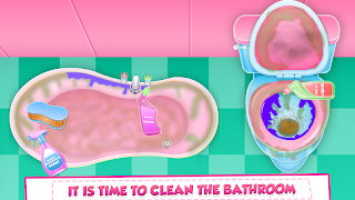 Bathroom Cleaning Time - Screenshot 1