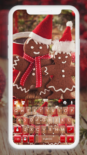 Android application Gingerbread Man Keyboard Backg screenshort