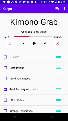Android application Kenpo screenshort