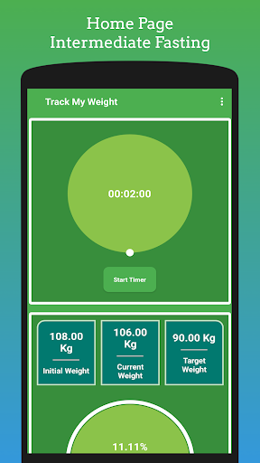 Android application Track My Weight screenshort