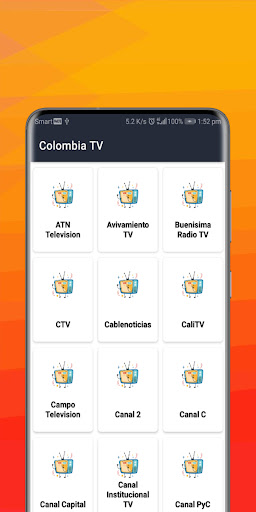 Android application Colombia TV Online screenshort