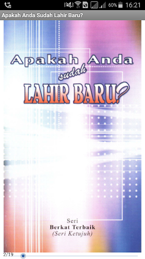 Android application Apakah Anda Sudah Lahir Baru? screenshort