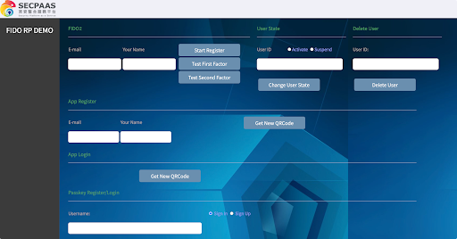 Secpaas Fido Authenticator Screen 3