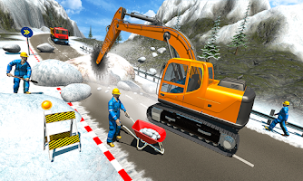 screenshot of Snow Cutter Excavator Sim