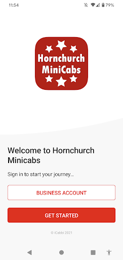 Android application Hornchurch Minicabs screenshort