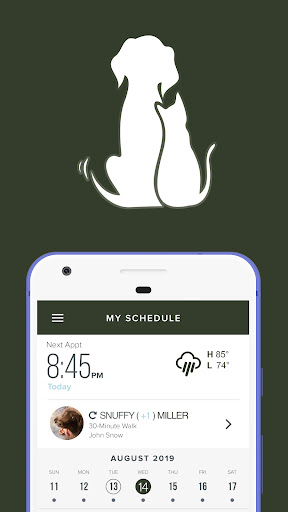 Android application Paws and Reflect Pets screenshort