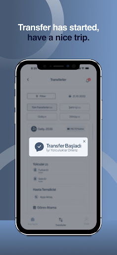 Transfer Hub 360 - Driver Screen 3