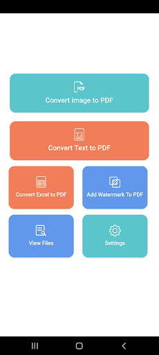 Android application PDF Converter All in one screenshort