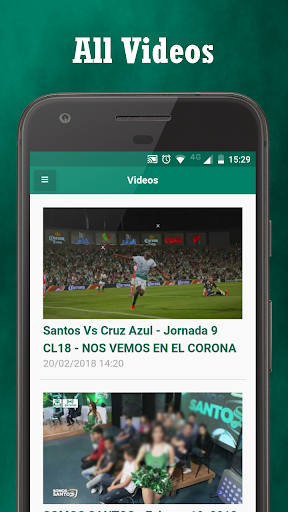 Santos Club News Screen 2