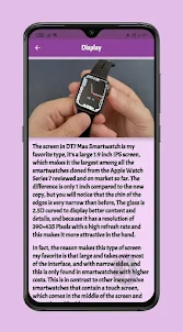 DT7 Max Smart Watch guide