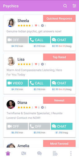 Android application Psychic Sutra Psychic Reading screenshort