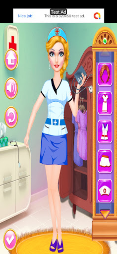 Katie Nurse Dress Up  make up
