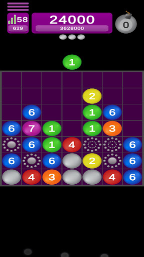 Drop The Number 7 : Ball Game Screen 2