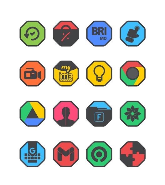 Octa Dark - Icon Pack 6.0 APK + Mod (Paid for free / Free purchase) for Android