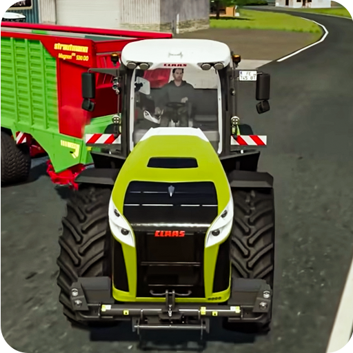 Heavy Tractor Driving Game 3d logo