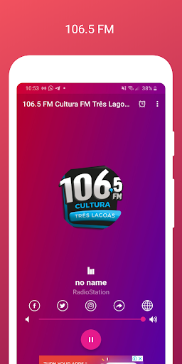 Radio 106.5 FM Cultura FM Três Lagoas