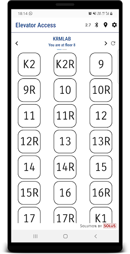 Android application Elevator Access screenshort