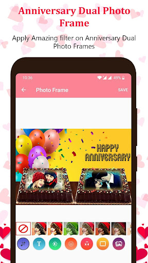 Anniversary Dual Photo Frames Screen 3