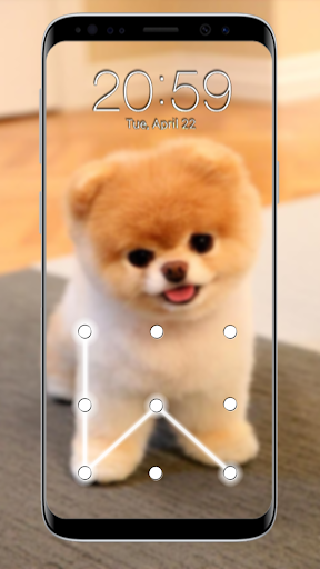 Android application Puppy Dog Lock Screen screenshort