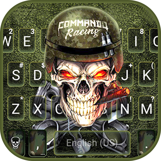 Skull Soldier Keyboard Theme logo