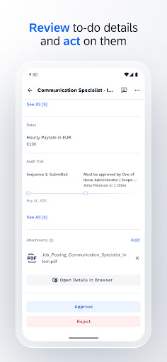 Screenshot of SAP Mobile Start