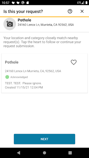Screenshot of Murrieta Fix It