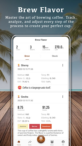 Android application BrewFlavor screenshort