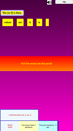 French Grammar Speaking D Screen 2