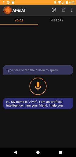 Alvin AI Assistant Screen 2