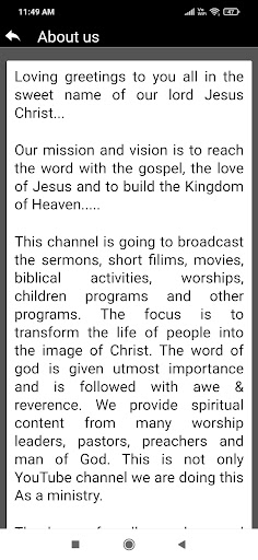 Grace TV Madurai Screen 3