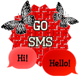GO SMS - Cute Butterflies 3 icon
