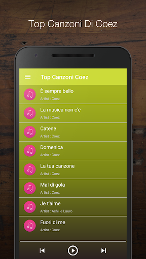 Android application Canzoni Coez 2020 screenshort