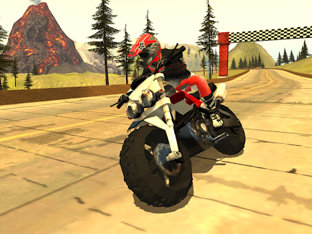 Action Bike Rider Volcano screenshot 5