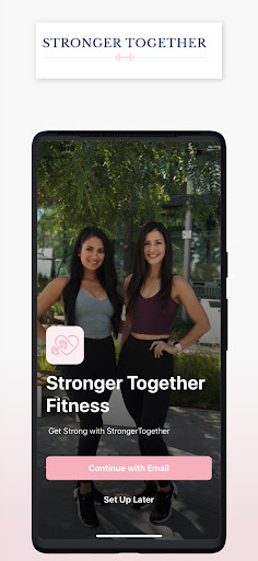 Android application Stronger Together screenshort
